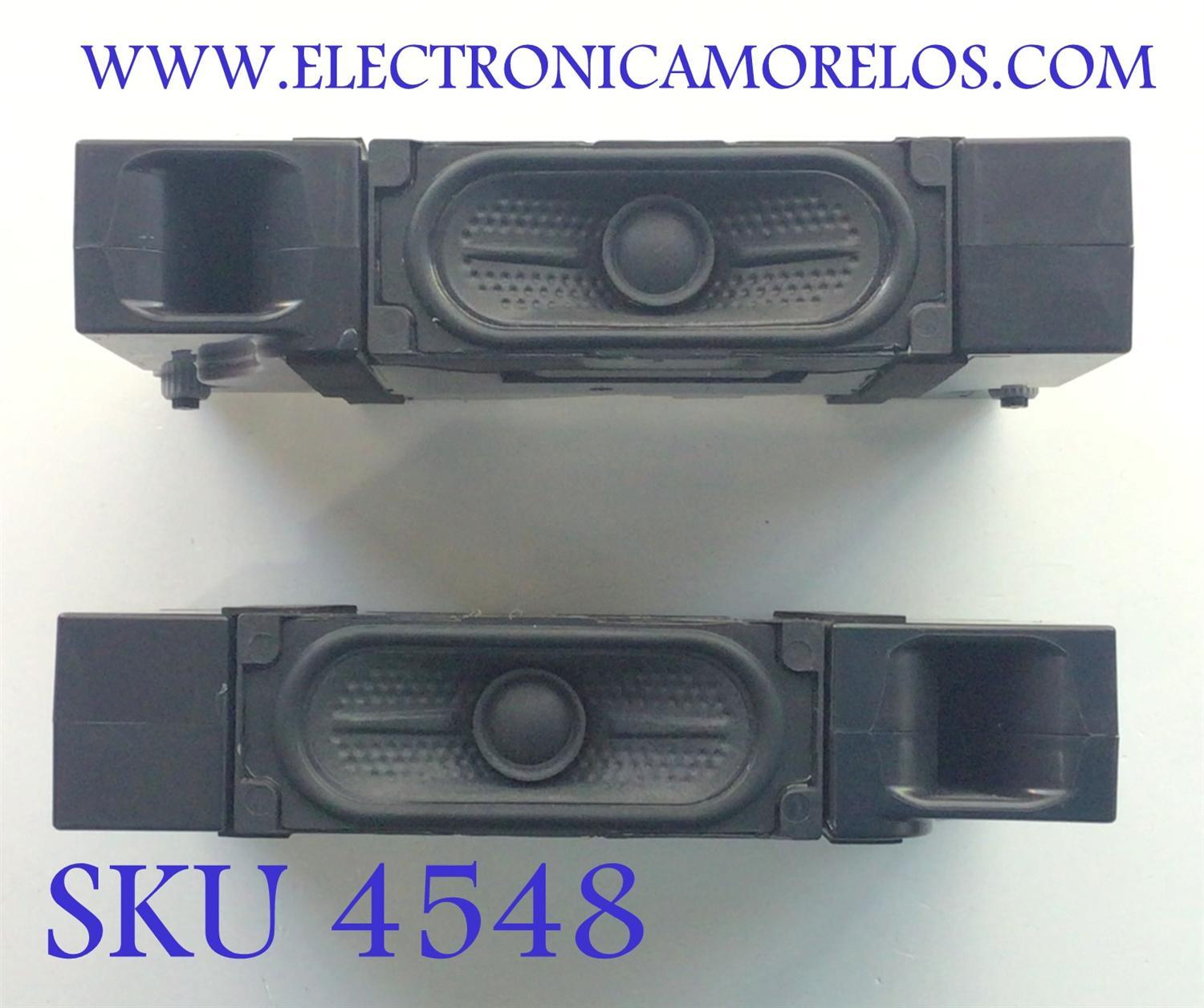KIT DE BOCINAS (2PZ) PARA TV LG / NUMERO DE PARTE EAB64370907 / EAB64370906 / 6Ω / 10W / MAX 14W / PANEL NC550DGG-AAGPA / MODELO 55UQ7070ZUE.BUSFLKR